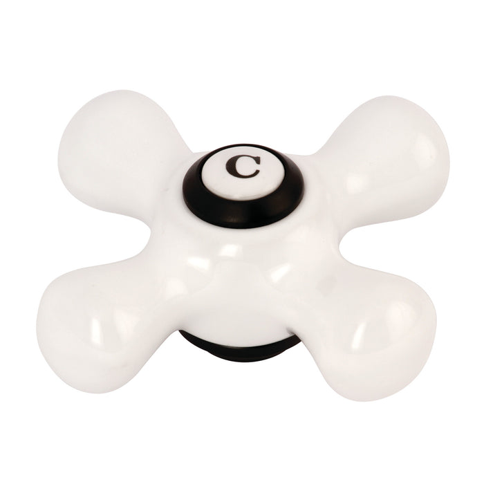 Kingston KSH1160PXC Porcelain Cross Handle (Cold Side), Matte Black