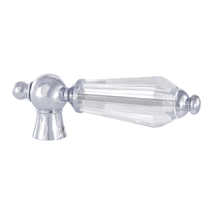 Kingston Wilshire KSH1161WLL Crystal Lever Handle, Polished Chrome