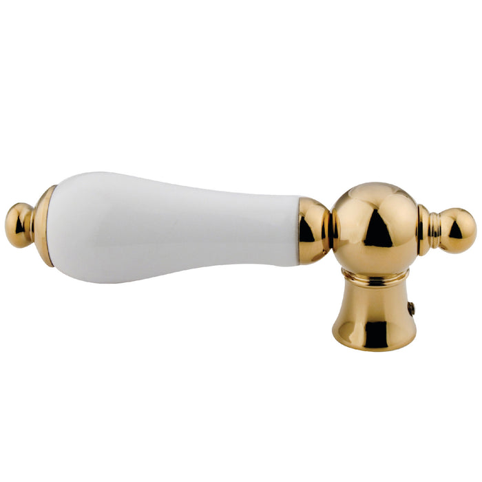 Kingston KSH1162PL Porcelain Lever Handle, Polished Brass