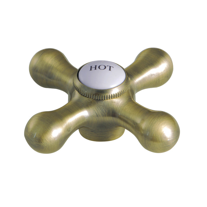 Kingston KSH1163AXH Brass Cross Handle (Hot Side), Antique Brass