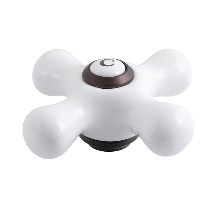 Kingston KSH1165PXC Porcelain Cross Handle (Cold Side), Oil Rubbed Bronze
