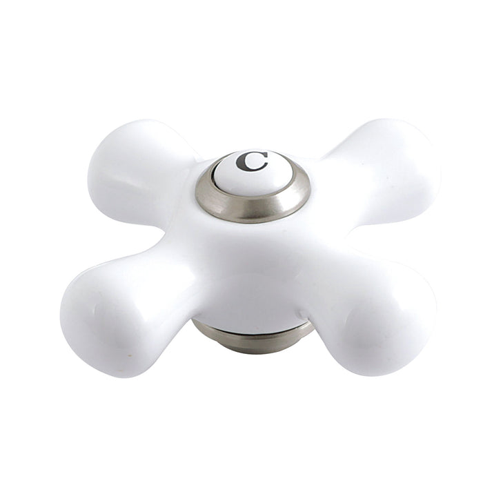KSH1168PXC Porcelain Cross Handle (Cold Side), Brushed Nickel