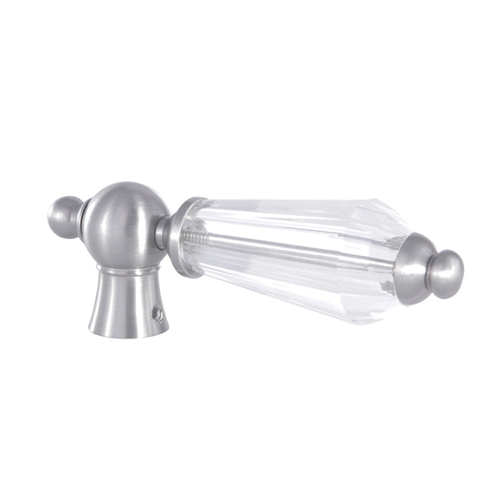 Kingston Wilshire KSH1168WLL Crystal Lever Handle, Brushed Nickel