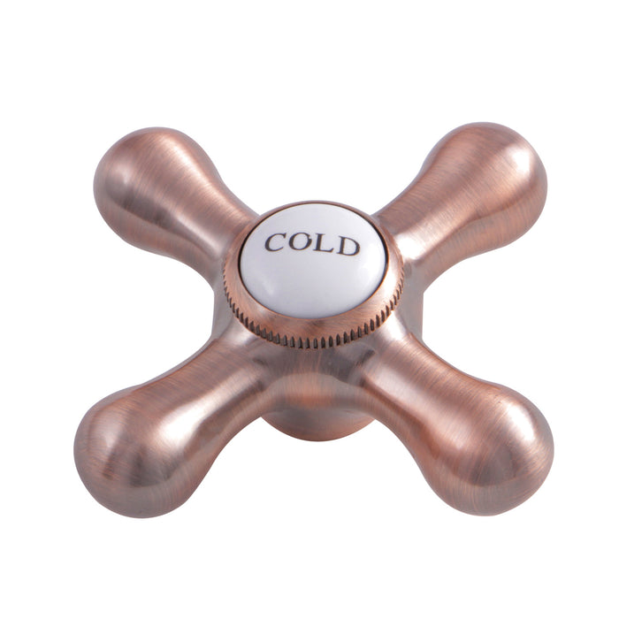 Kingston KSH116AXACC Brass Cross Handle (Cold Side), Antique Copper