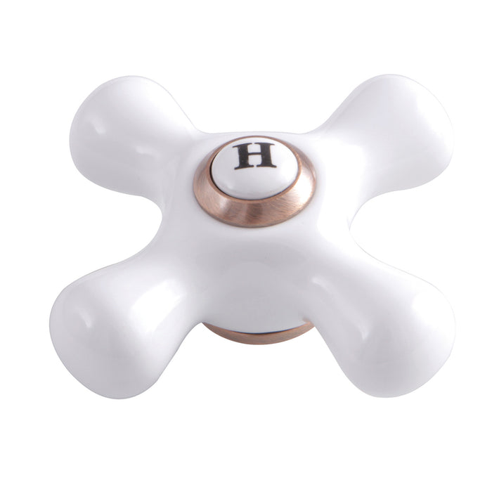 Kingston KSH116PXACH Porcelain Cross Handle (Hot Side), Antique Copper
