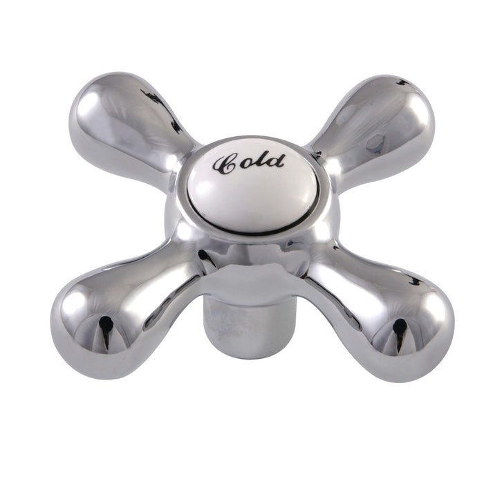 Kingston KSH213C Zinc Alloy Cross Handle (Cold Side), Polished Chrome