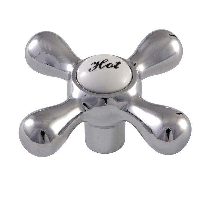Kingston KSH213H Zinc Alloy Cross Handle (Hot Side), Polished Chrome