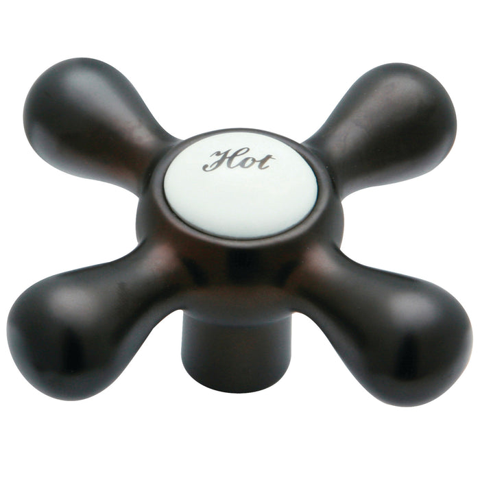 Kingston KSH213ORBH Zinc Alloy Cross Handle (Hot Side), Oil Rubbed Bronze