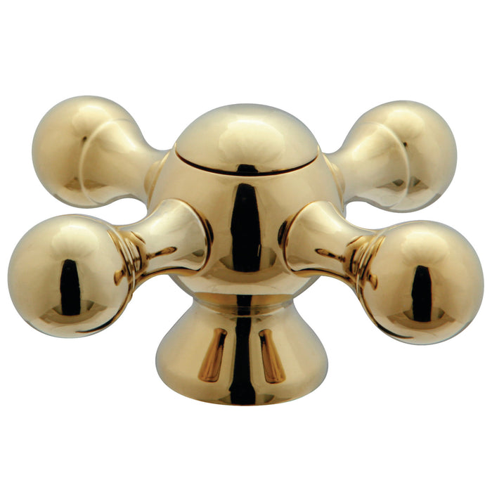 Kingston KSH2492KX Metal Cross Handle, Polished Brass