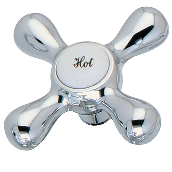 Kingston KSH266H Zinc Alloy Cross Handle (Hot Side), Polished Chrome