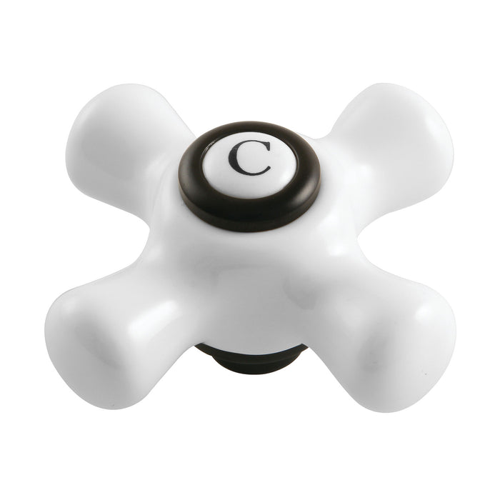 Kingston Kingston KSH266PXMBC Porcelain Cross Handle (Cold Side), Matte Black
