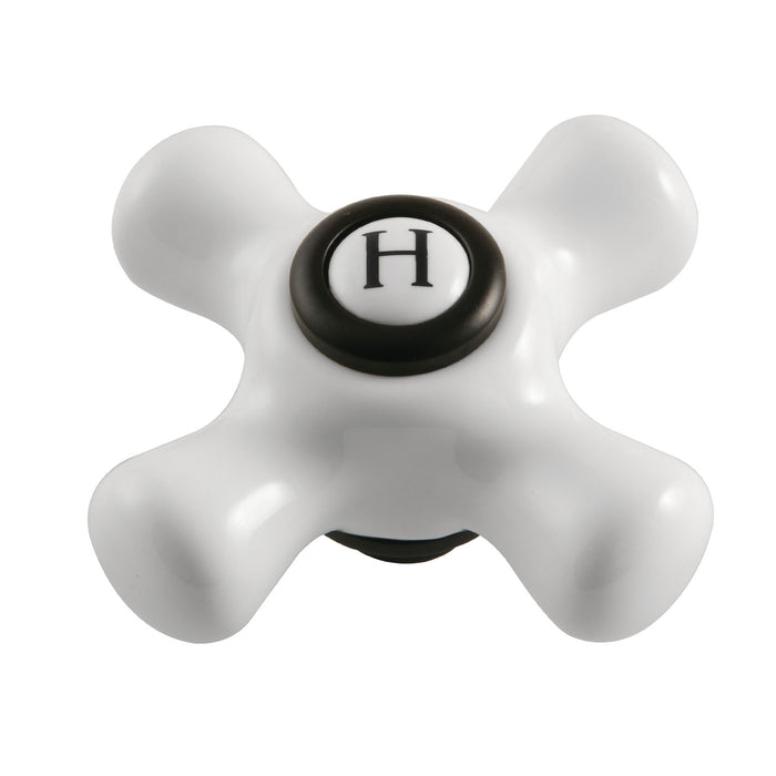 Kingston Kingston KSH266PXMBH Porcelain Cross Handle (Hot Side), Matte Black