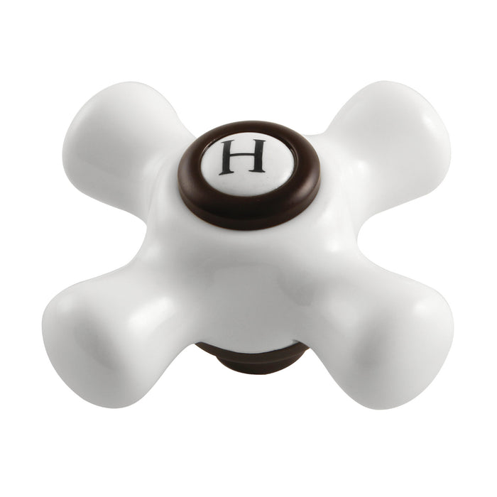 Kingston Kingston KSH266PXORBH Porcelain Cross Handle (Hot Side), Oil Rubbed Bronze