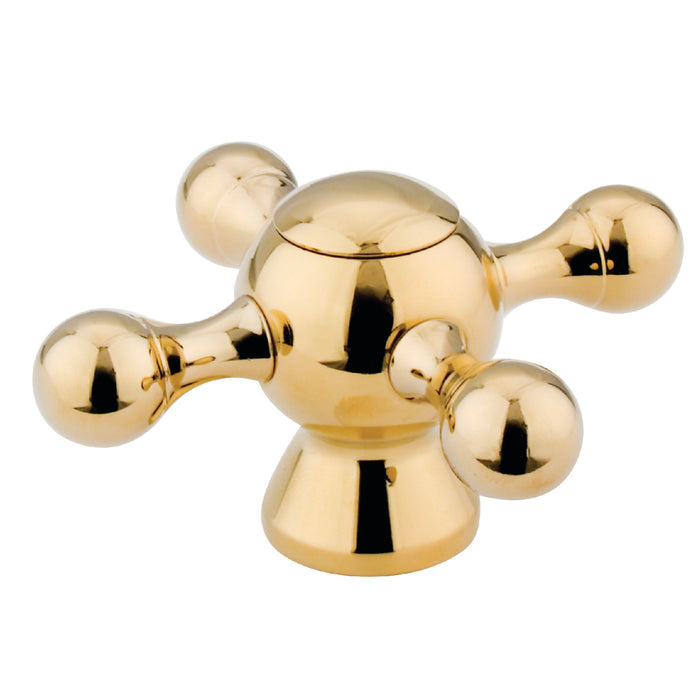 Kingston KSH2792KX Metal Cross Handle, Polished Brass