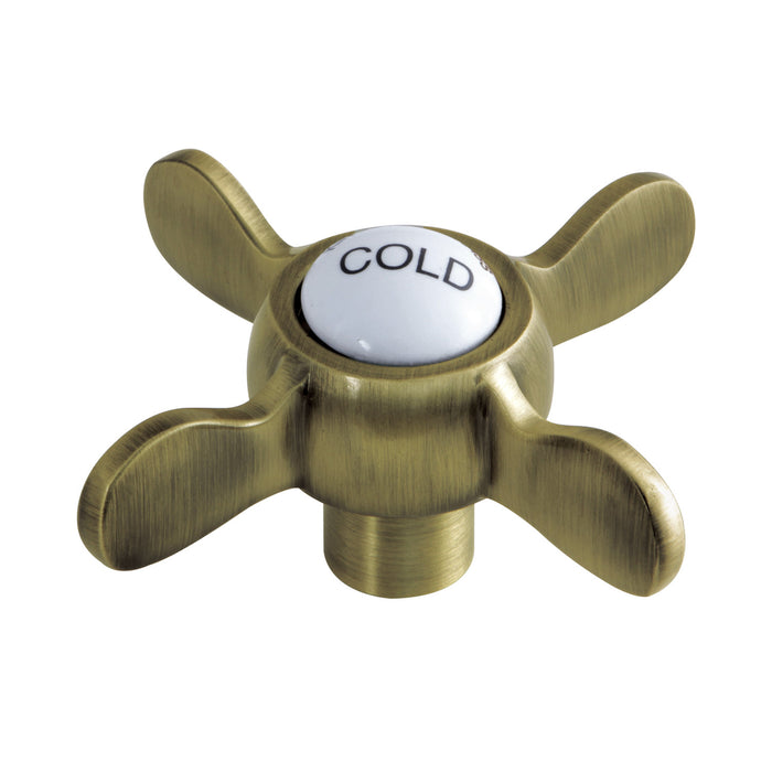 Kingston KSH285ABC Brass Cross Handle (Cold Side), Antique Brass
