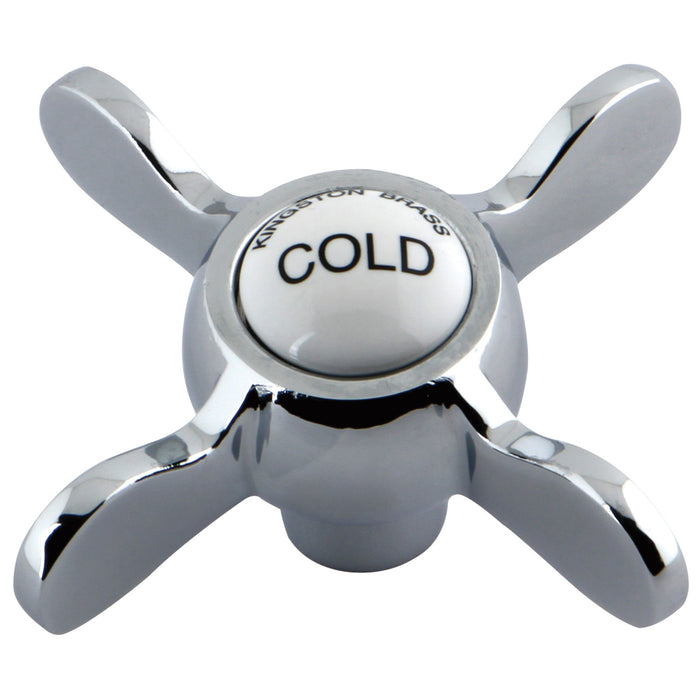 Kingston KSH285C Brass Cross Handle (Cold Side), Polished Chrome