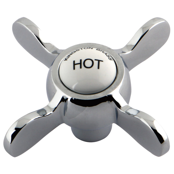 Kingston KSH285H Brass Cross Handle (Hot Side), Polished Chrome