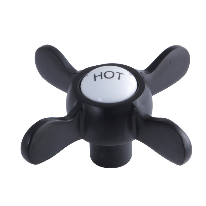 Kingston KSH285MBH Brass Cross Handle (Hot Side), Matte Black