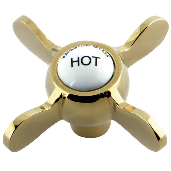 Kingston KSH285PBH Brass Cross Handle (Hot Side), Polished Brass