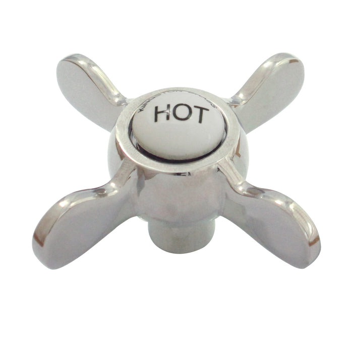 Kingston Essex KSH285PNH Brass Cross Handle (Hot Side), Polished Nickel