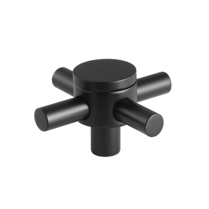 Kingston Concord KSH2950DX Brass Cross Handle, Matte Black