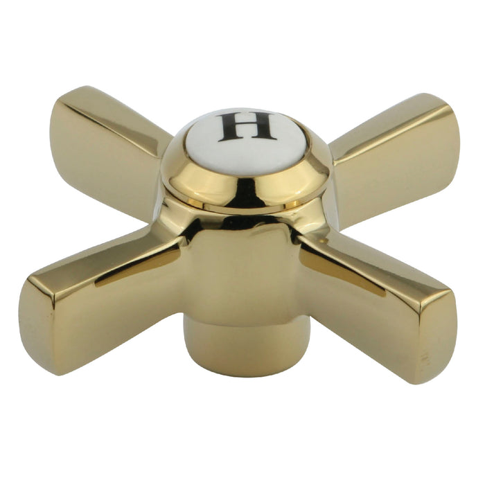 Kingston KSH2952ZXH Brass Cross Handle (Hot Side), Polished Brass