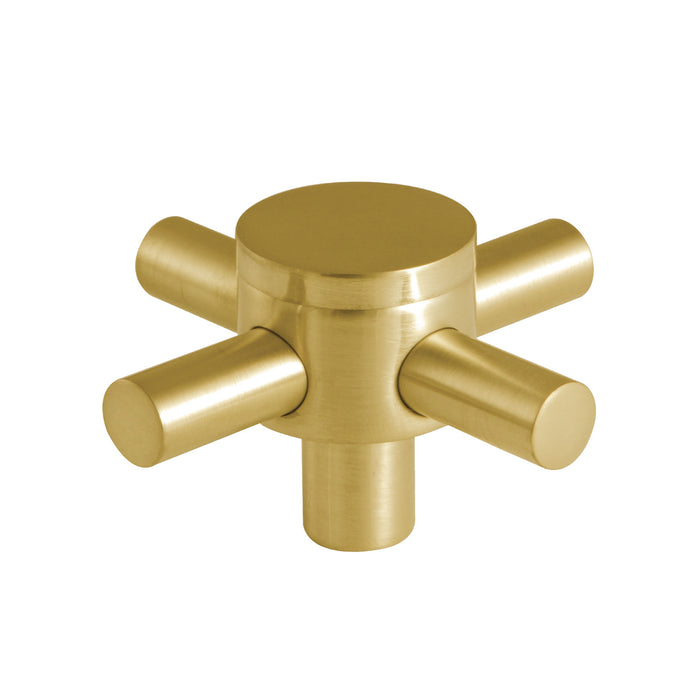 Kingston Concord KSH2957DX Brass Cross Handle, Brushed Brass