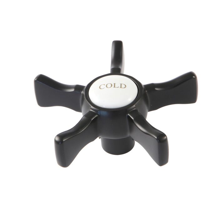 Kingston Hamilton KSH2960NXC Brass Cross Handle (Cold Side), Matte Black