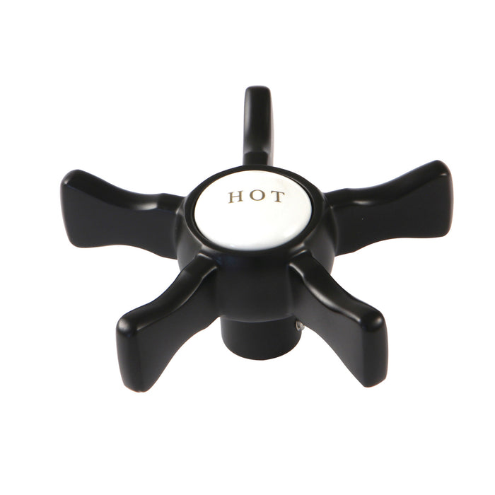 Kingston Hamilton KSH2960NXH Brass Cross Handle (Hot Side), Matte Black