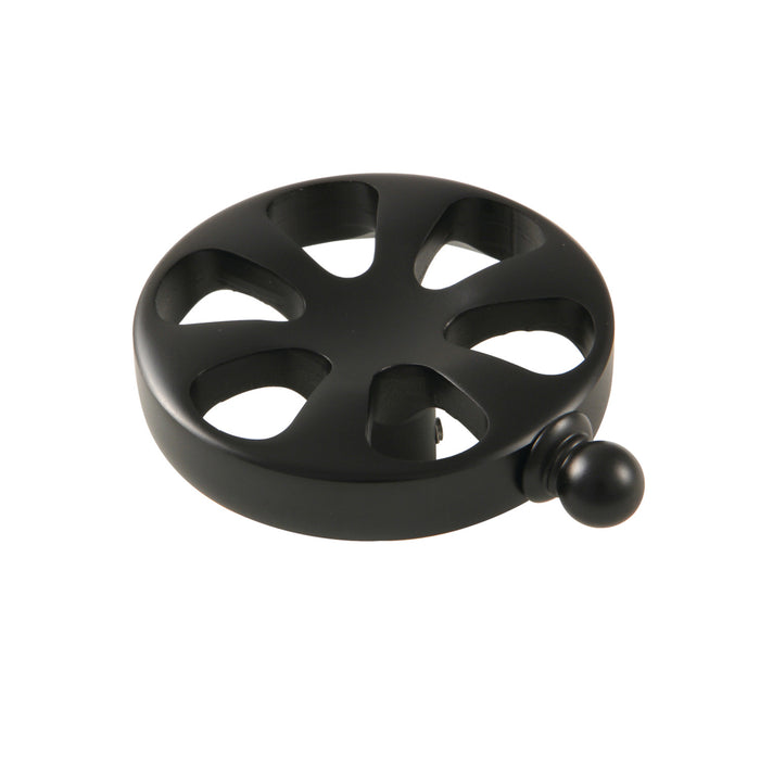 Kingston Belknap KSH2960RX Brass Wheel Handle, Matte Black