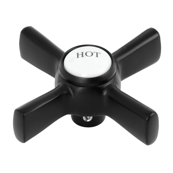 Kingston KSH2960ZXH Brass Cross Handle (Hot Side), Matte Black