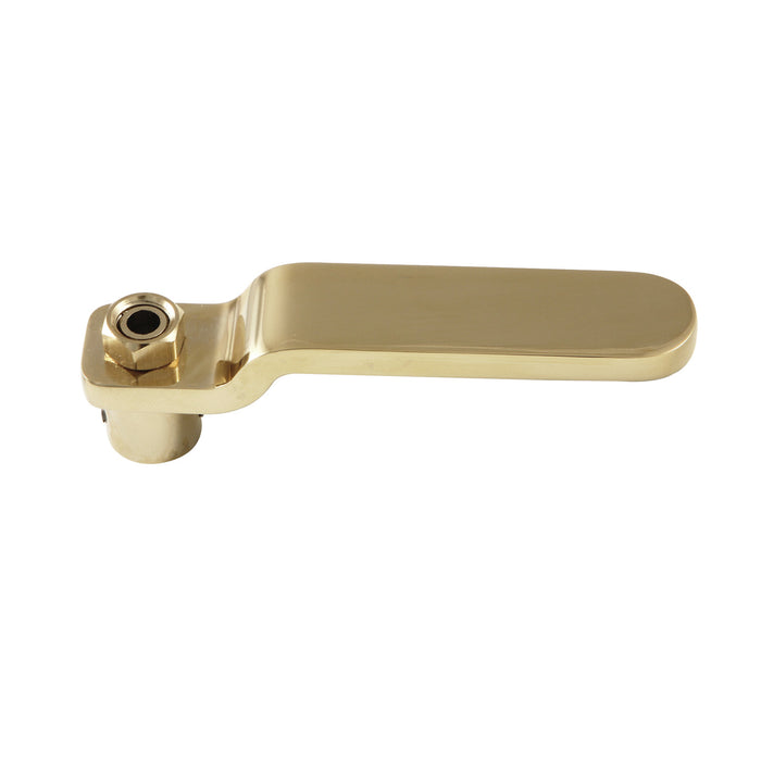 Kingston Whitaker KSH2962IL Brass Industrial Style Lever Handle, Polished Brass