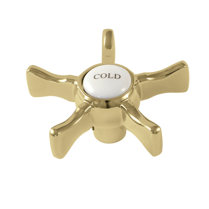 Kingston Hamilton KSH2962NXC Brass Cross Handle (Cold Side), Polished Brass