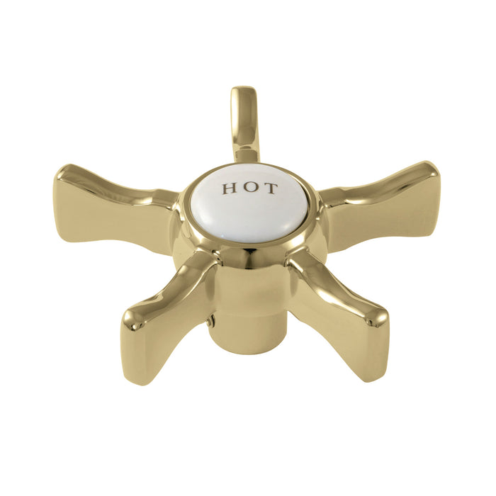 Kingston Hamilton KSH2962NXH Brass Cross Handle (Hot Side), Polished Brass
