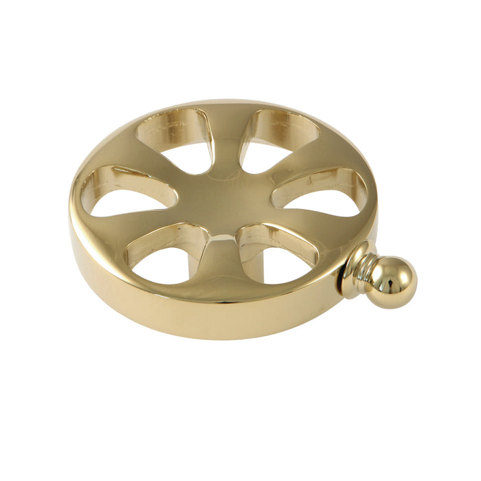 Kingston Belknap KSH2962RX Brass Wheel Handle, Polished Brass