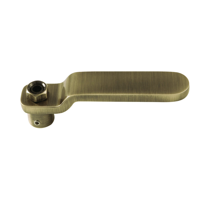 Kingston Whitaker KSH2963IL Brass Industrial Style Lever Handle, Antique Brass