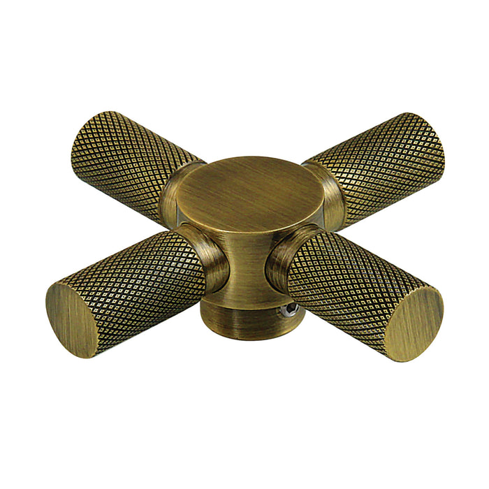 Kingston Convergent KSH2963KNX Brass Cross Handle, Antique Brass