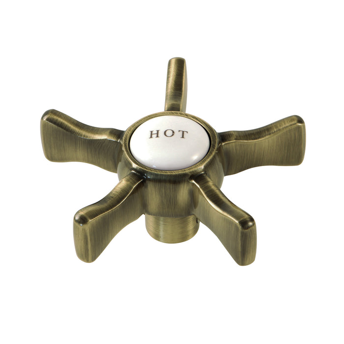 Kingston Hamilton KSH2963NXH Brass Cross Handle (Hot Side), Antique Brass