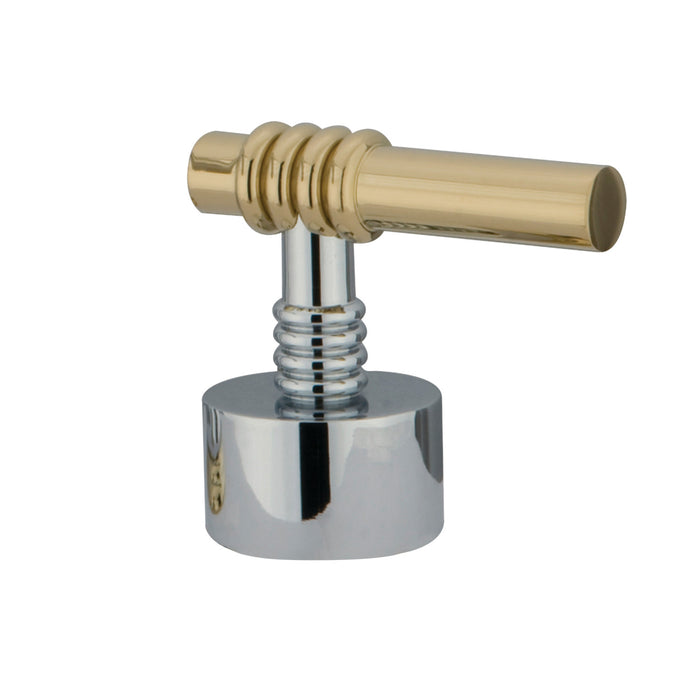 Kingston KSH2964ML Metal Lever Handle, Polished Chrome/Polished Brass