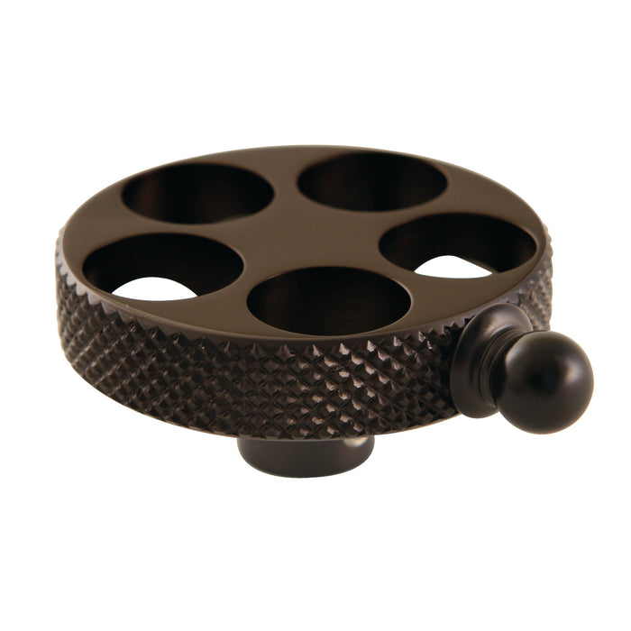 Kingston Webb KSH2965RKX Brass Knurled Wheel Handle, Oil Rubbed Bronze