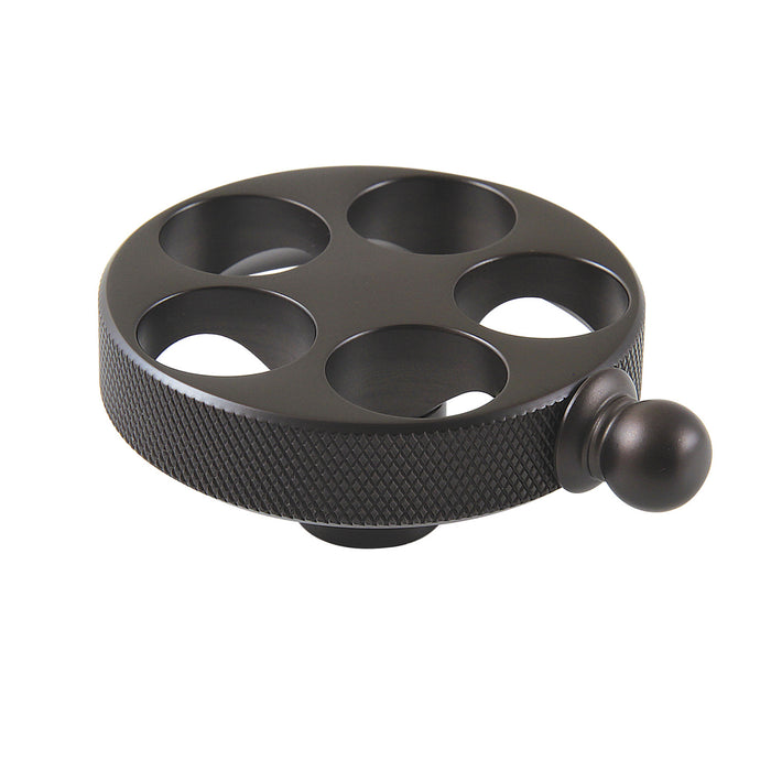 Kingston Wendell KSH2965RKZ Brass Knurled Wheel Handle, Oil Rubbed Bronze