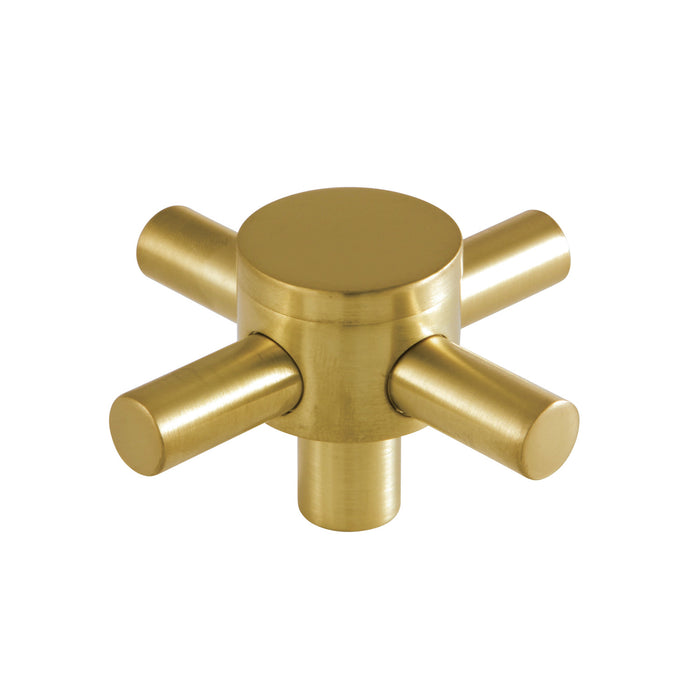 Kingston Concord KSH2967DX Brass Cross Handle, Brushed Brass