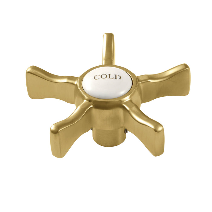 Kingston Hamilton KSH2967NXC Brass Cross Handle (Cold Side), Brushed Brass