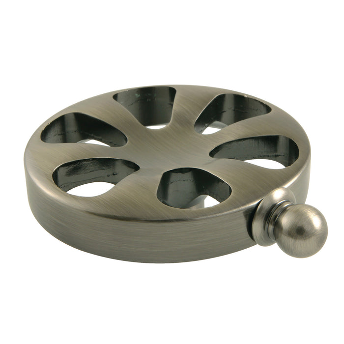 Kingston Belknap KSH296RXVN Brass Wheel Handle, Black Stainless