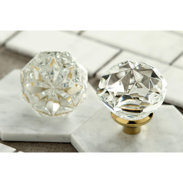 Kingston KSH2972KWL Crystal Crown Shape Handle, Polished Brass