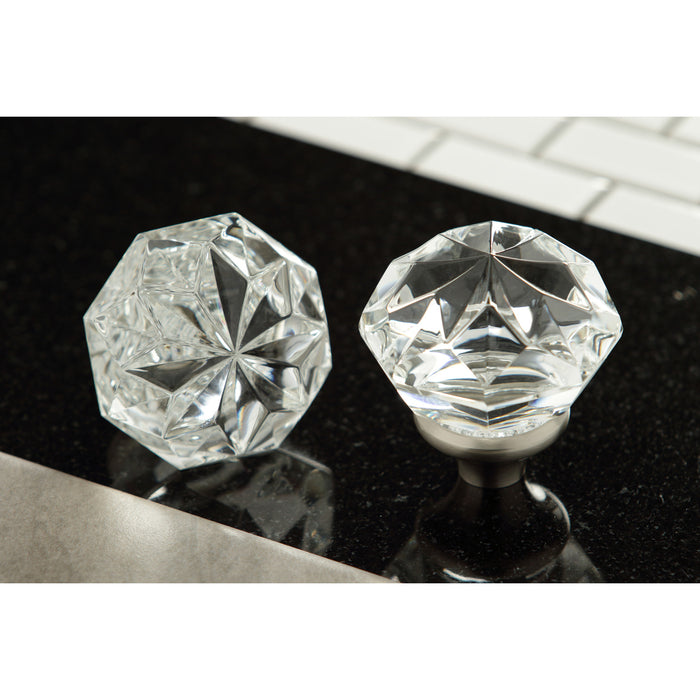 Kingston KSH2978KWL Crystal Crown Shape Handle, Brushed Nickel