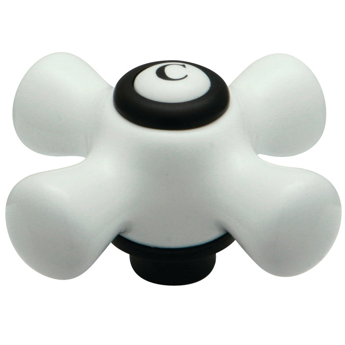 Kingston KSH3225PXC Porcelain Cross Handle (Cold Side), Oil Rubbed Bronze