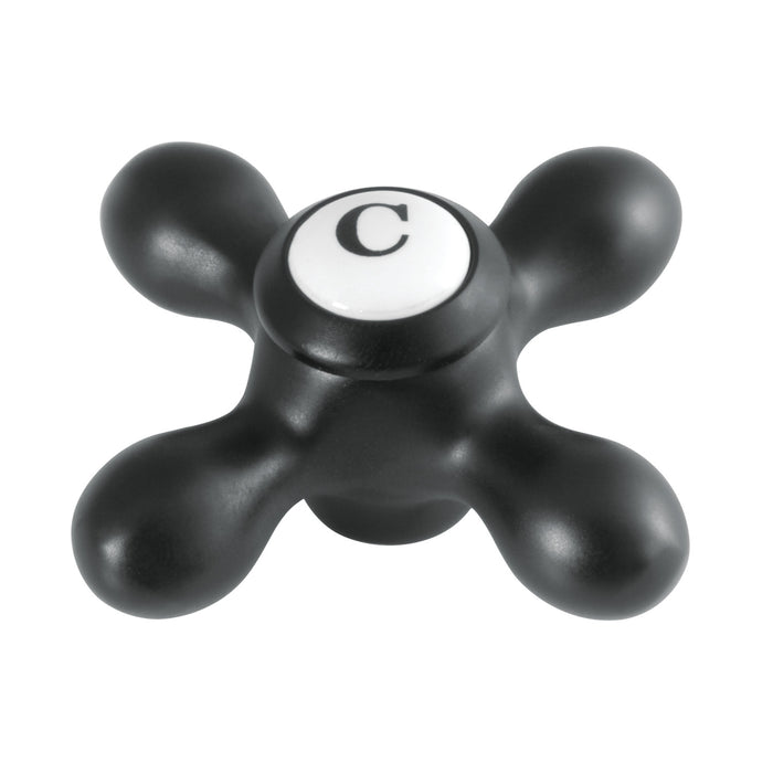 Kingston KSH3600AXC Brass Cross Handle (Cold Side), Matte Black