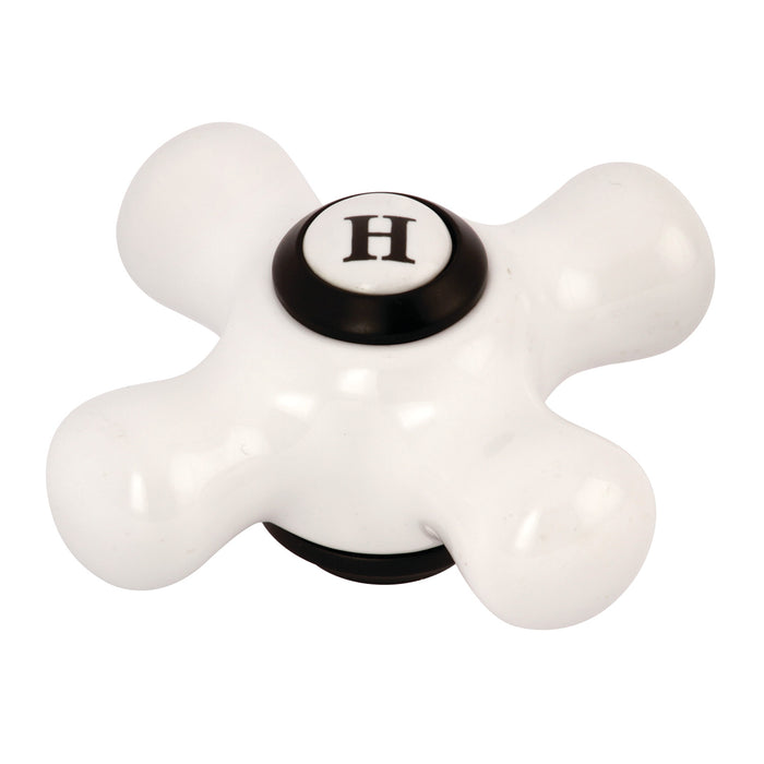 Kingston KSH3600PXH Porcelain Cross Handle (Hot Side), Matte Black