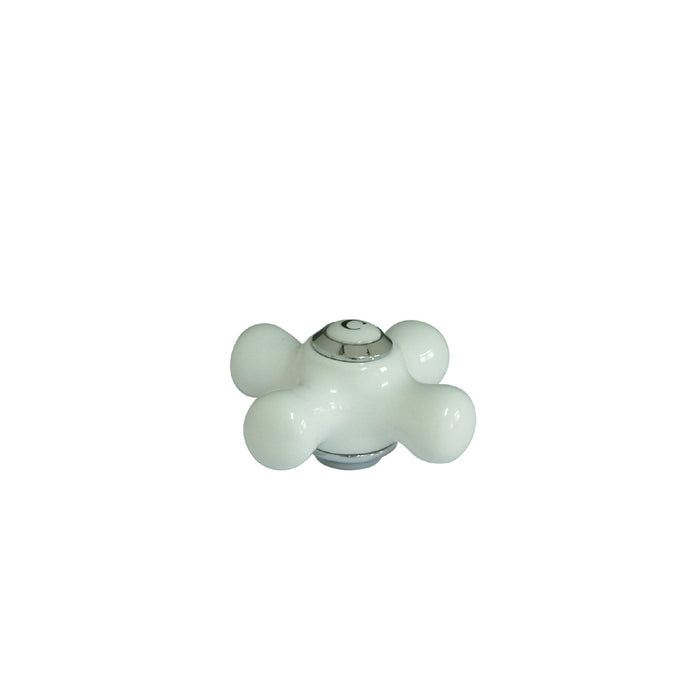 Kingston KSH3601PXC Porcelain Cross Handle (Cold Side), Polished Chrome
